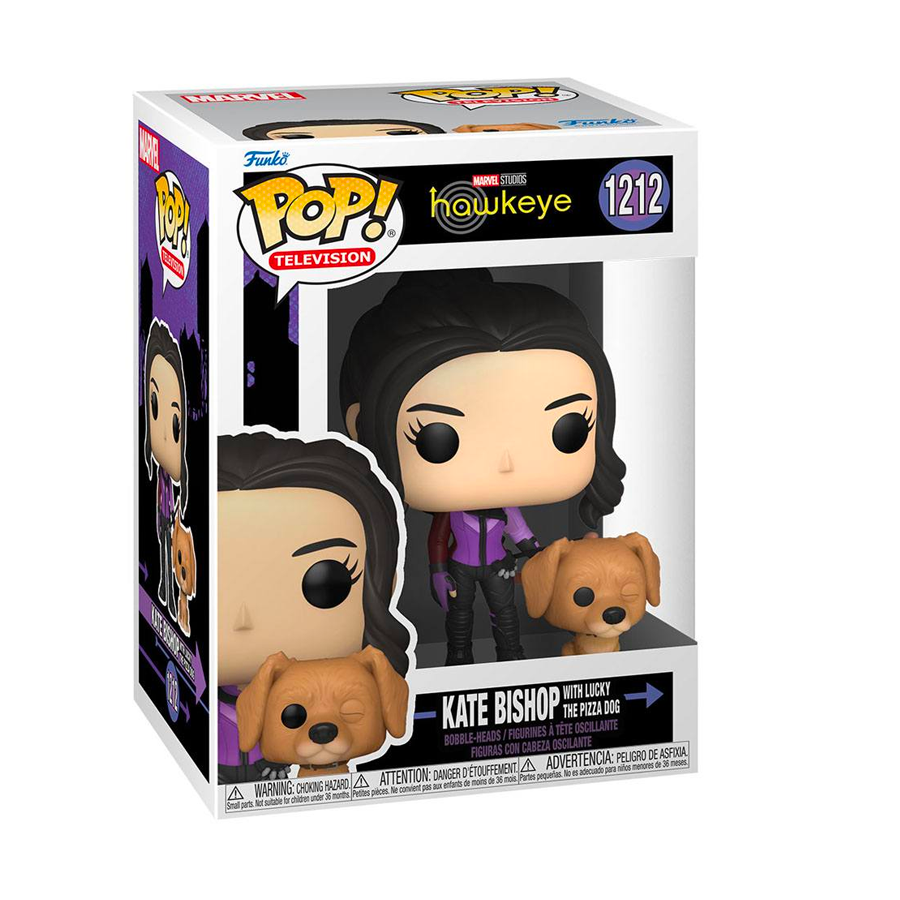 Marvel: Hawkeye - 1212 Kate Bishop w/Lucky the Pizza Dog 9Cm