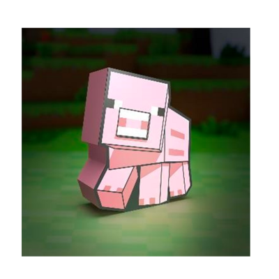 MINECRAFT PIG LAMPADA 2D