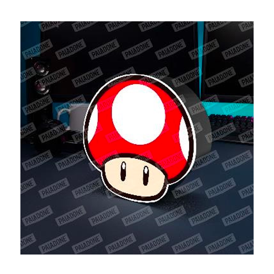 NINTENDO MARIO SUPER MUSHROOM LAMPADA 2D