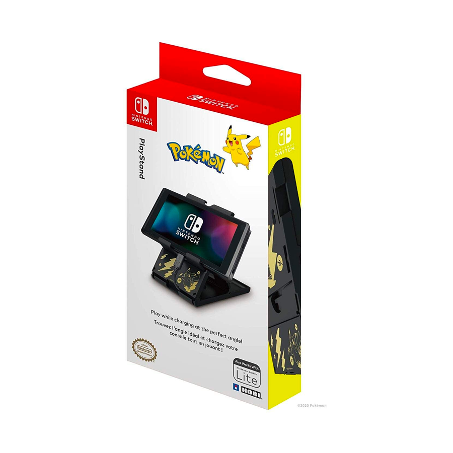 Nintendo Switch PlayStand Pikachu Black &amp; Gold (compatibile Switch Lite)