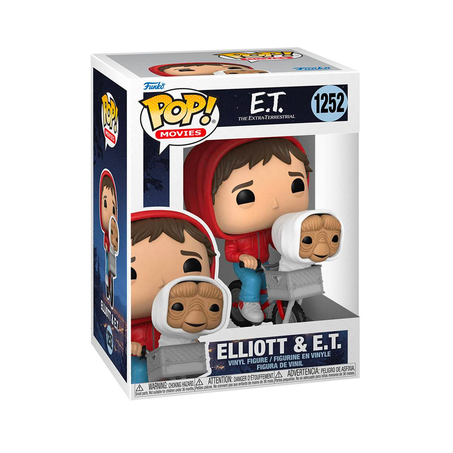 E.T. 40th Anniversary - 1252 Elliot w/ET in Bike Basket 9Cm