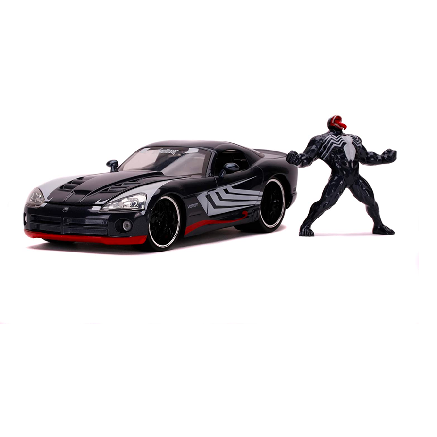 MARVEL SPIDER MAN : VENOM &amp; 2008 DODGE VIPER SRT-10 DIECAST MODEL SCALA 1/24