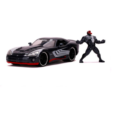 MARVEL SPIDER MAN : VENOM &amp; 2008 DODGE VIPER SRT-10 DIECAST MODEL SCALA 1/24