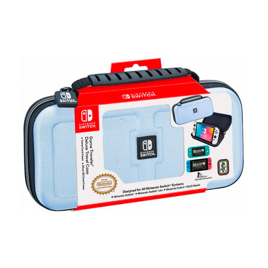 Nintendo Switch  Game Traveler Deluxe Travel Case Azzurro Pastello