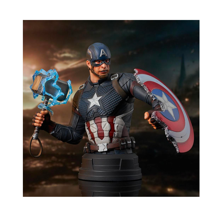 Marvel Avengers Endgame - Busto Captain America Scala 1/6 Limited Edition 15cm