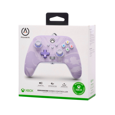 XBOX SERIES  ENHANCED WIRED CONTROLLER LAVANDER SWIRL (anche per XboxOne)