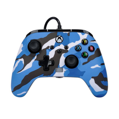 XBOX SERIES  ENHANCED WIRED CONTROLLER BLUE CAMO  (anche per XboxOne)