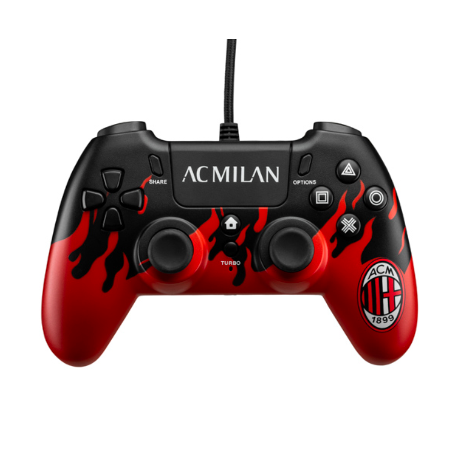 Wired Controller PS4: AC Milan Flames