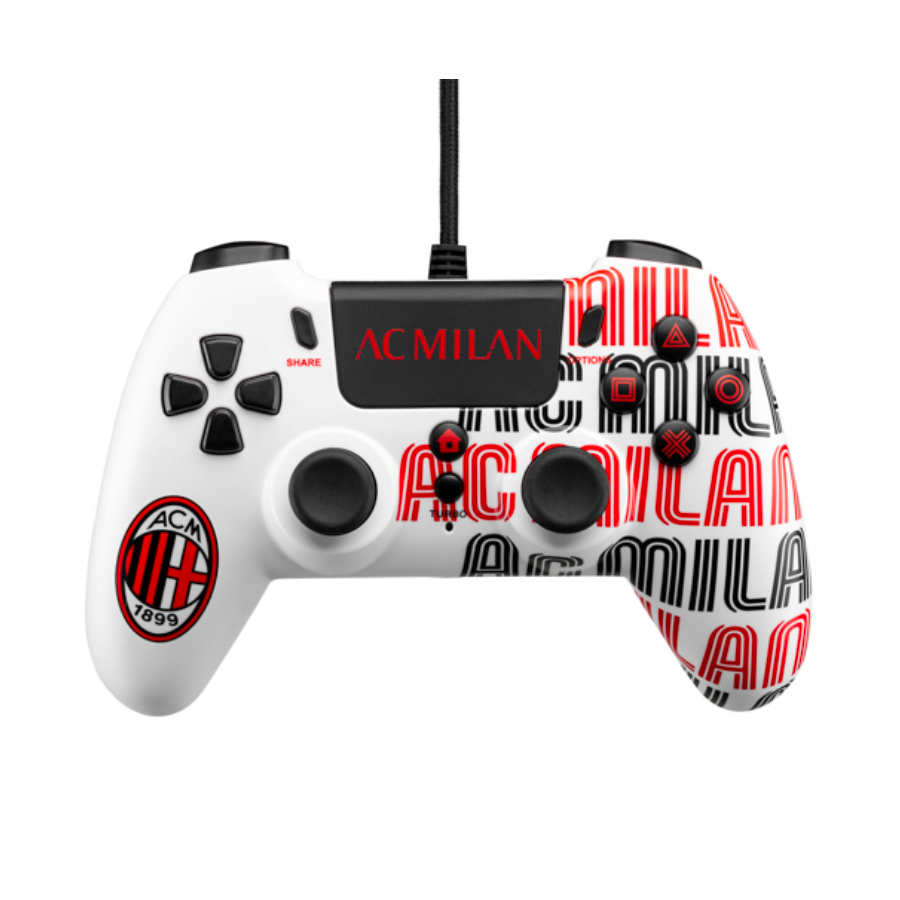 Wired Controller PS4: AC Milan White