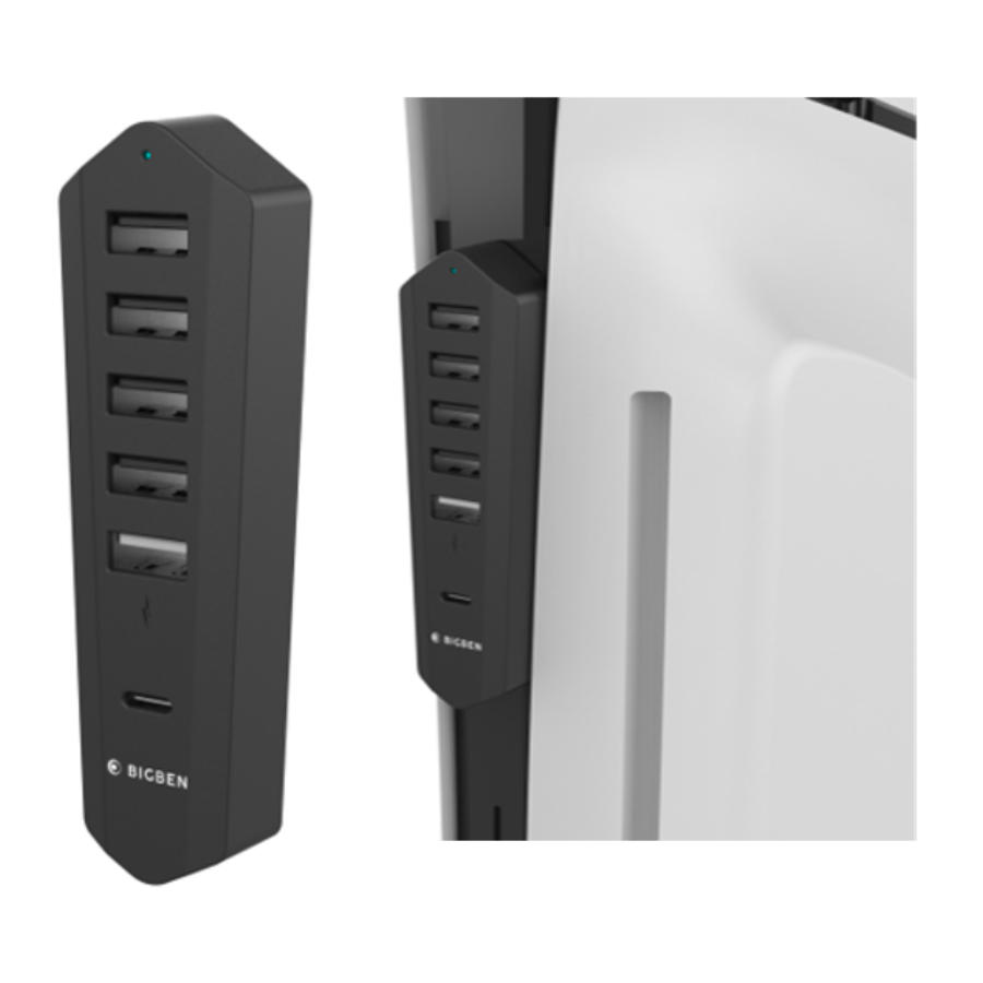 Nacon USB Hub per PS5 Slim: 1USB-C, 5 USB-A