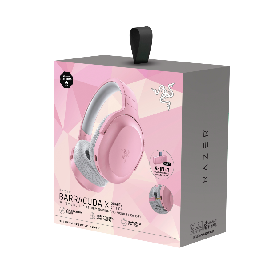 RAZER cuffie gaming Barracuda X - Quartz Pink