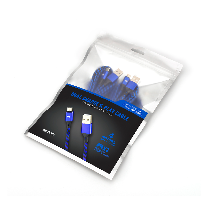 NiTHO PS4 DUAL CHARGE &amp; PLAY CABLE