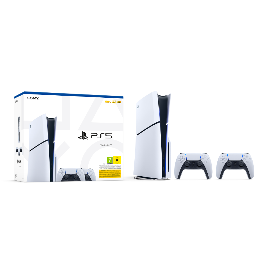 PlayStation 5 slim Chassis D + Controller DualSense White