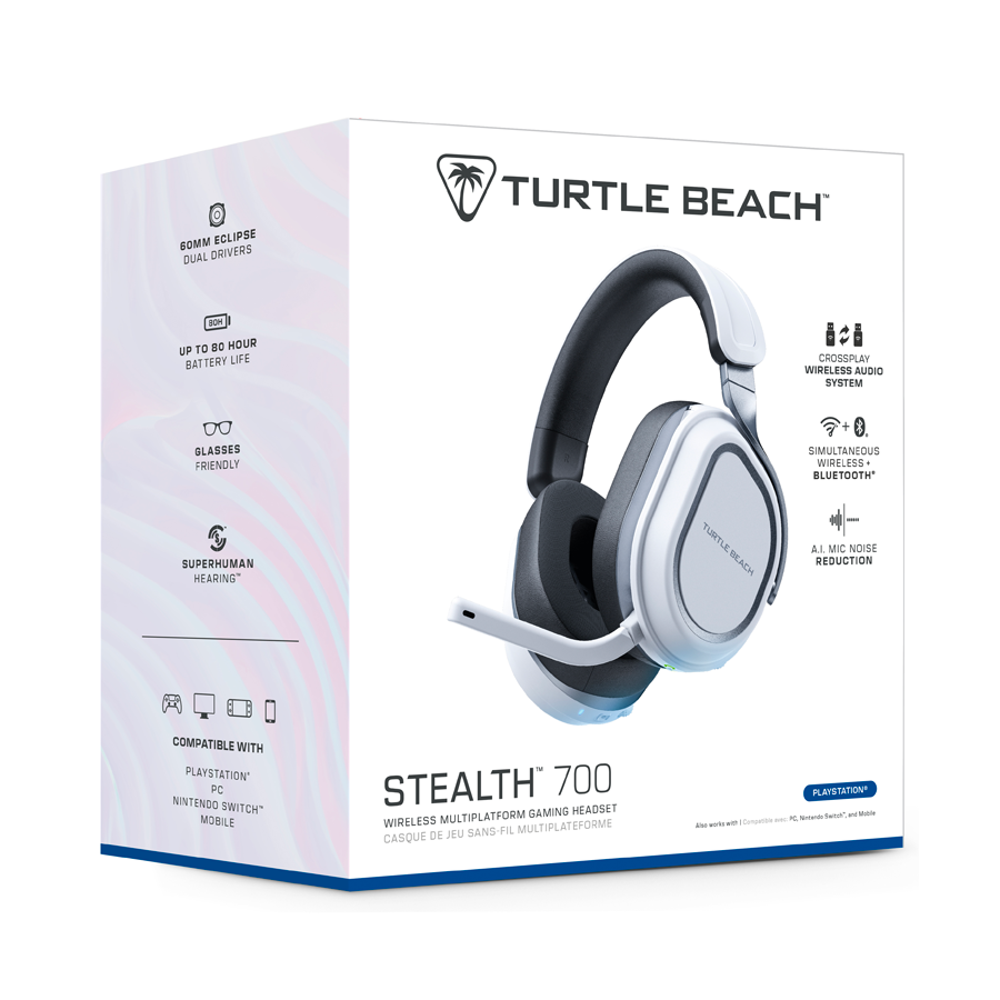 TURTLE BEACH Cuffie Gaming - Stealth 700 Gen 3 PS White