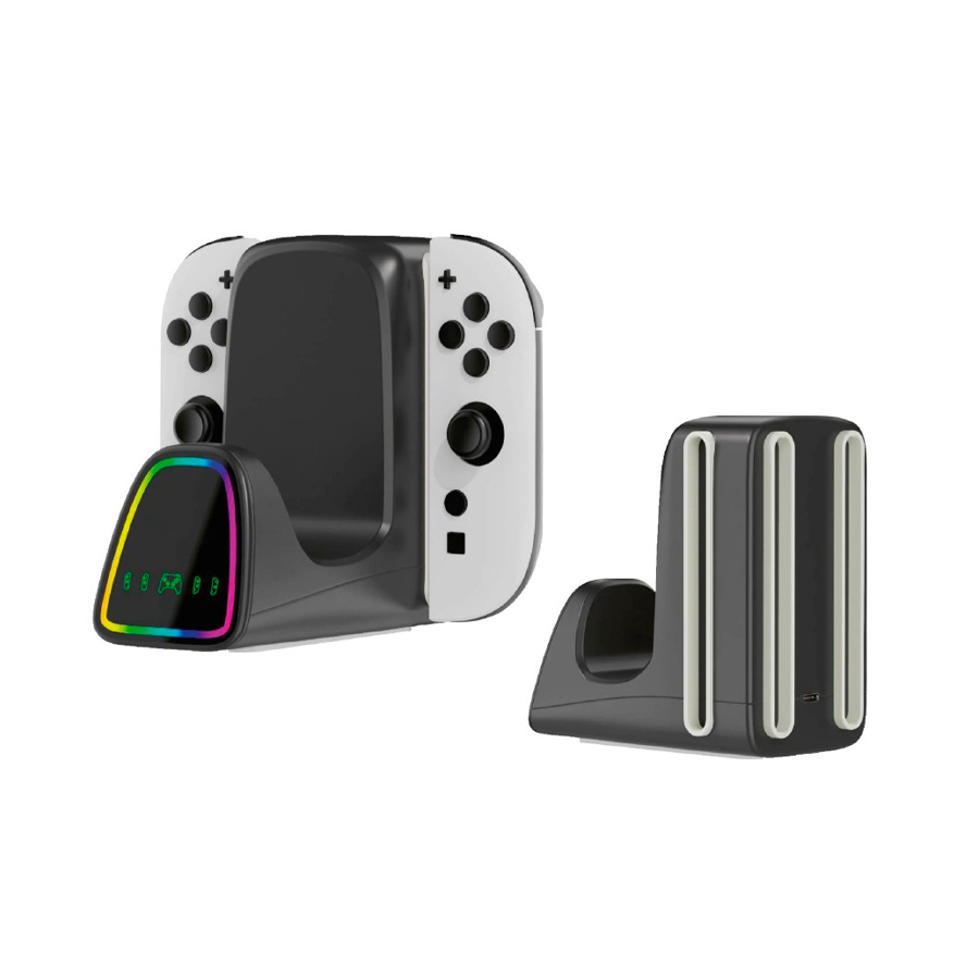NACON Ricarica per 2 joycon e 1 controller PRO, Switch 2