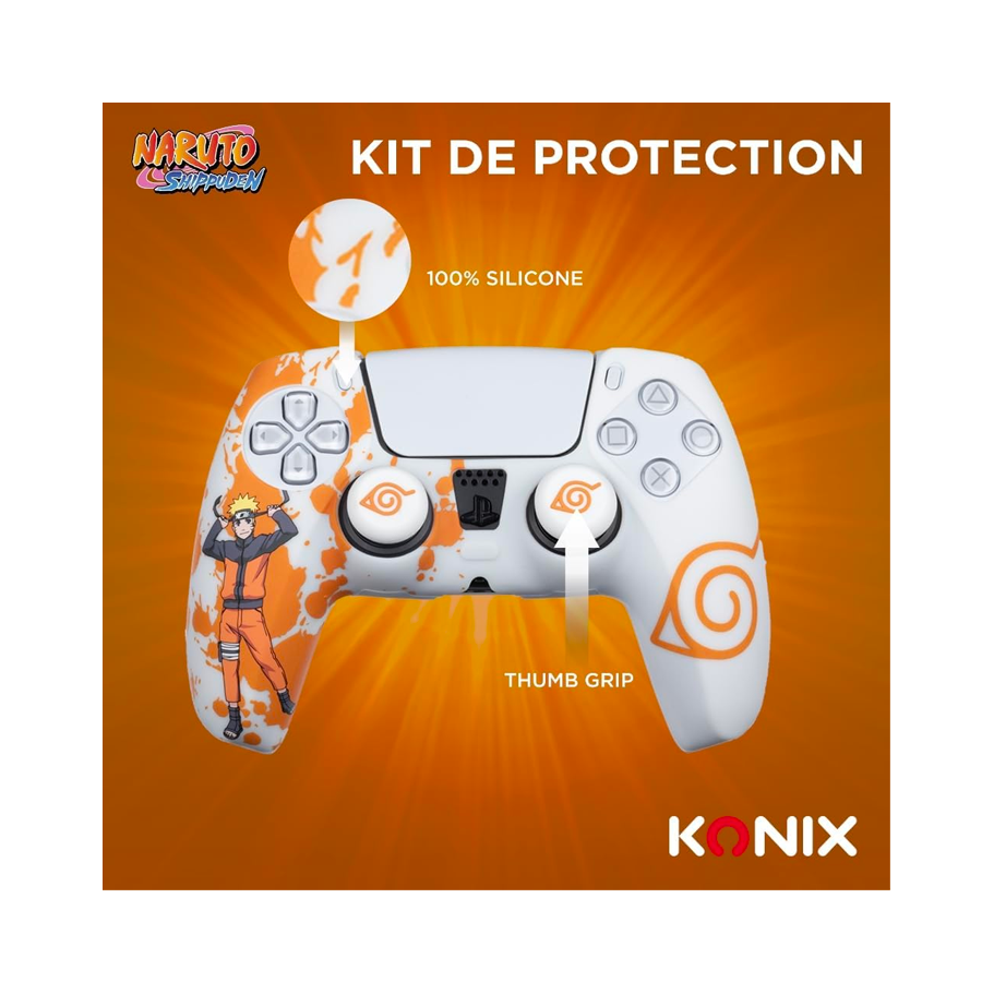 KONIX NARUTO PROTECTION KIT DUALSENSE WHITE Naruto