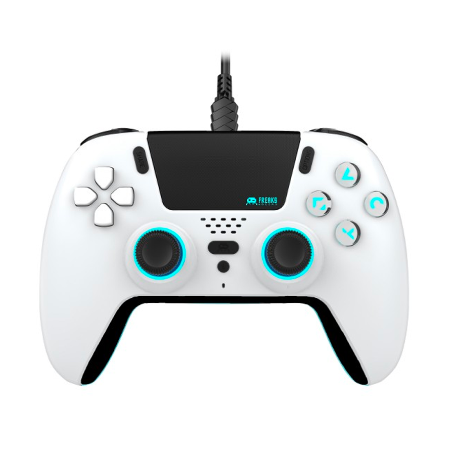 FREAKS AND GEEKS  Wired Controller for PS5 - LED - White