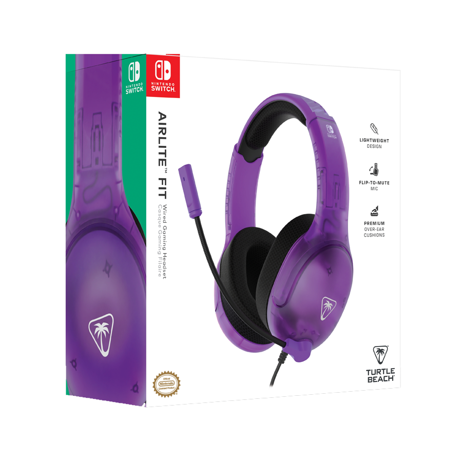 TURTLE BEACH Cuffie Gaming Airlite Fit NSW Ghost Purple INT
