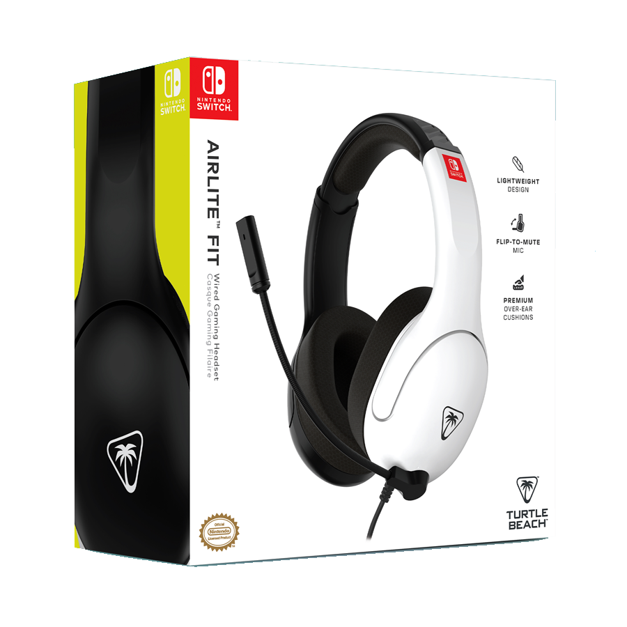 TURTLE BEACH Cuffie Gaming Airlite Fit NSW Black/White INT