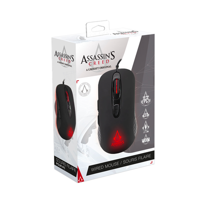 FREAKS AND GEEKS Assassin&#39;s Creed - Gaming Mouse 3600 DPI -LED-Black