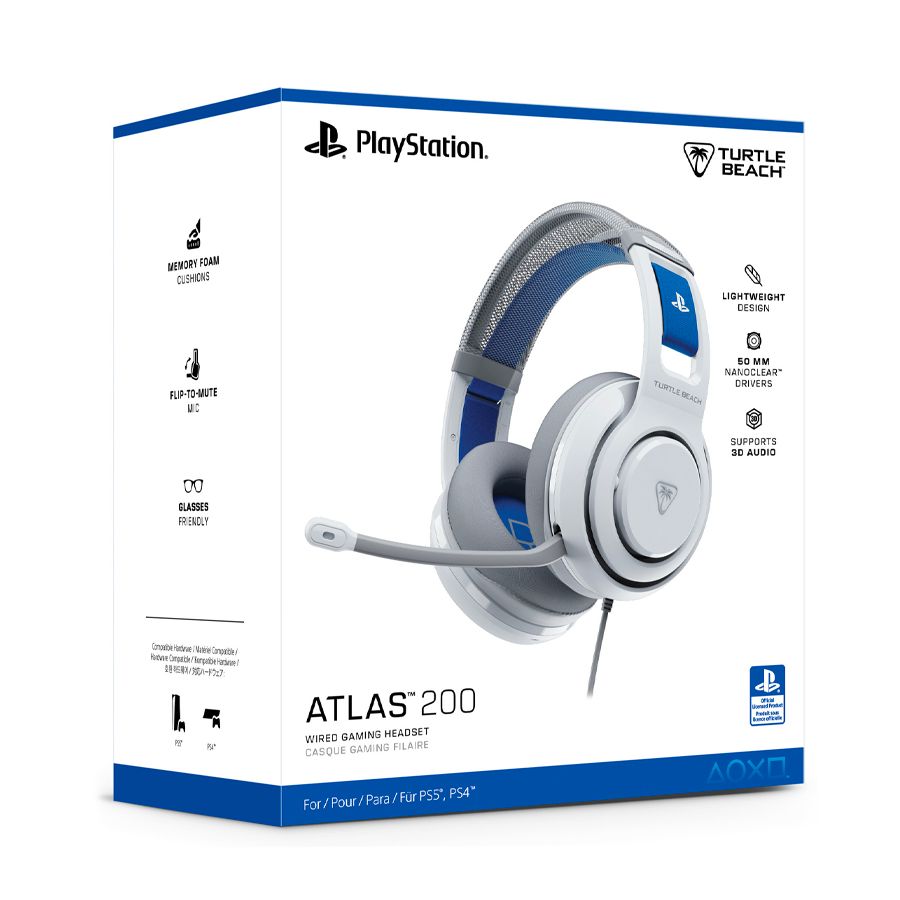 TURTLE BEACH Cuffie Gaming Atlas 200 PS White INT