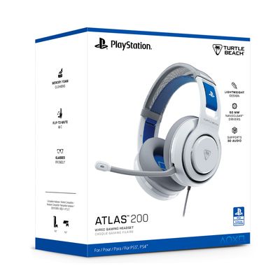 TURTLE BEACH Cuffie Gaming Atlas 200 PS White INT