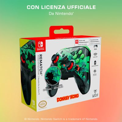 TURTLE BEACH Controller Rematch Wireless Donkey Kong (Compatibile Switch 2) TURTLE BEACH Controller Rematch Wireless Donkey Kong (Compatibile Switch 2)