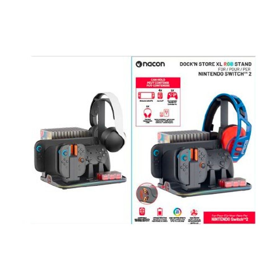 NACON Multich DockStat 4 JoyCon Switch 1e2 + stand acces