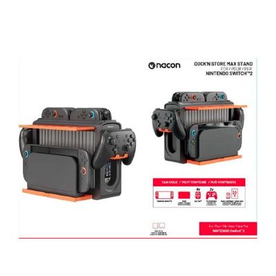 NACON Stazione Stoccaggio 4 JoyCon/2Pad/game, Switch 2 NACON Stazione Stoccaggio 4 JoyCon/2Pad/game, Switch 2