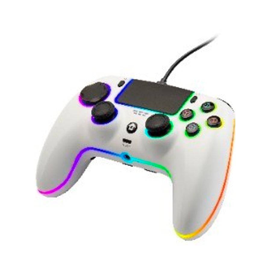QUBICK WIRED CONTROLLER RGB WHITE (PS5)