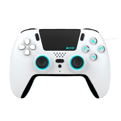 FREAKS AND GEEKS Wireless Bluetooth Controller for PS5- LED - White