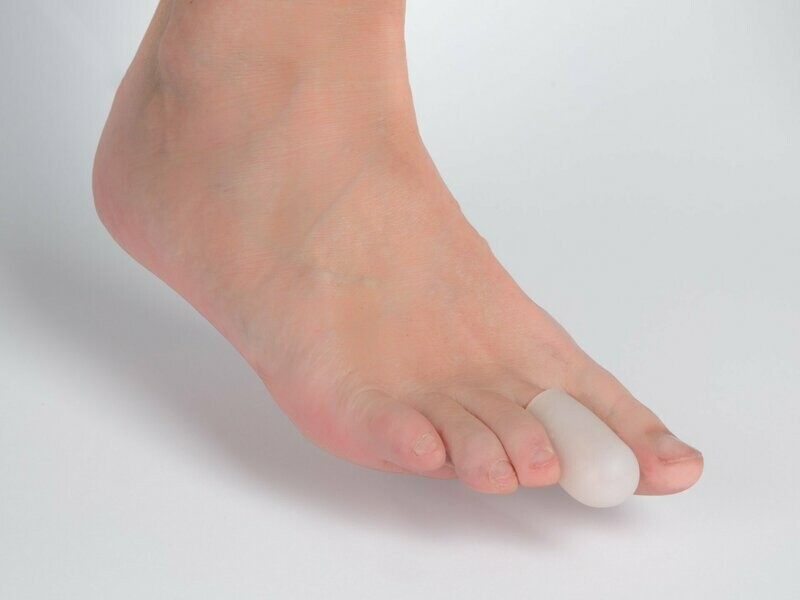 OrthoPÄD Zehenkappe aus 100% Silikon, 1 Stück nicht verpackt, lieferbar in 2 Größen