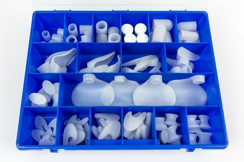 OrthoPÄD Starter-Box "Druckschutz Silikon" aus 100% Silikon, 1 Set, 86teilig