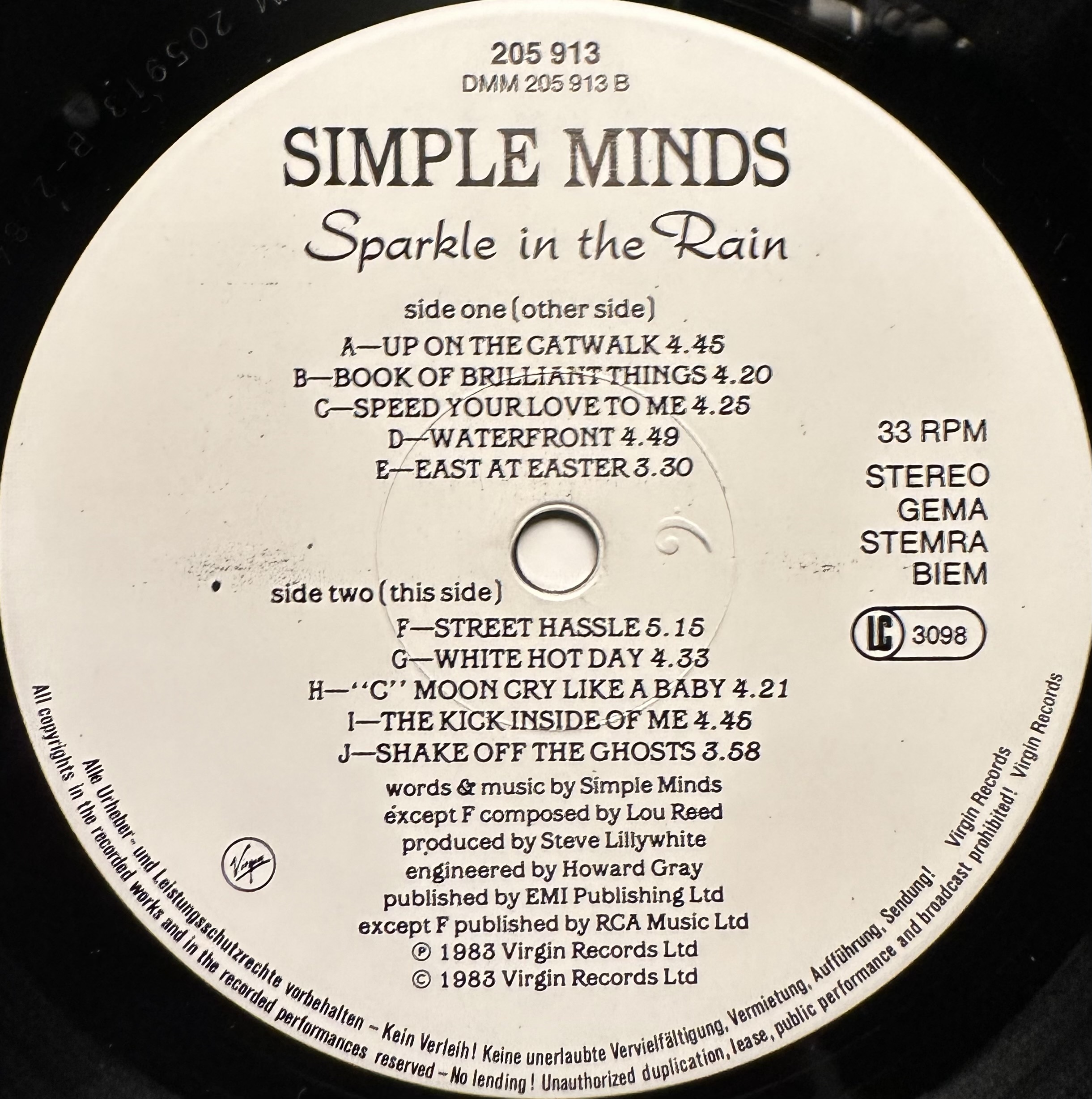 East at easter simple minds