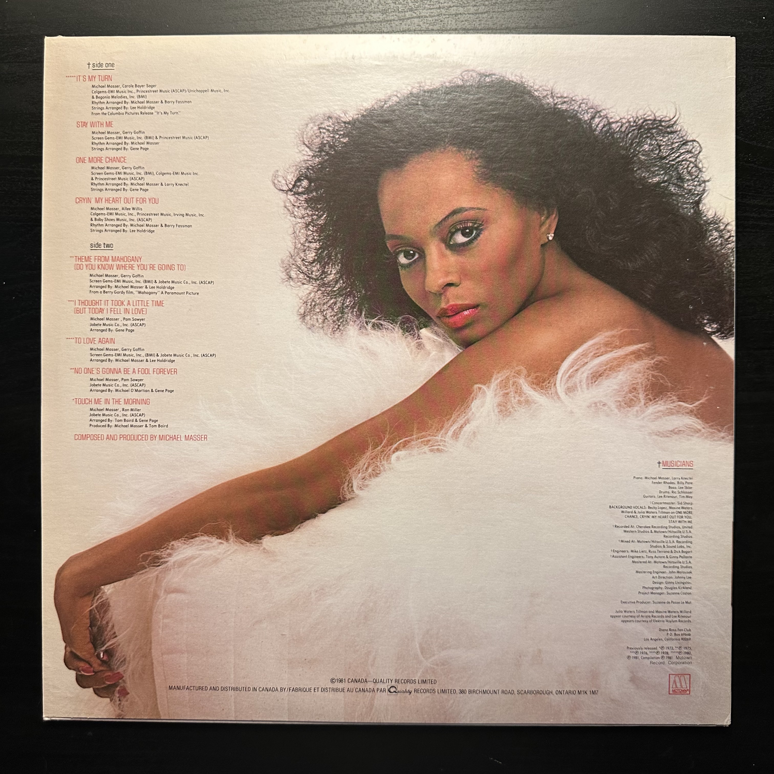 Купить виниловую пластинку Diana Ross - To Love Again (Канада 1981г.) в маг...