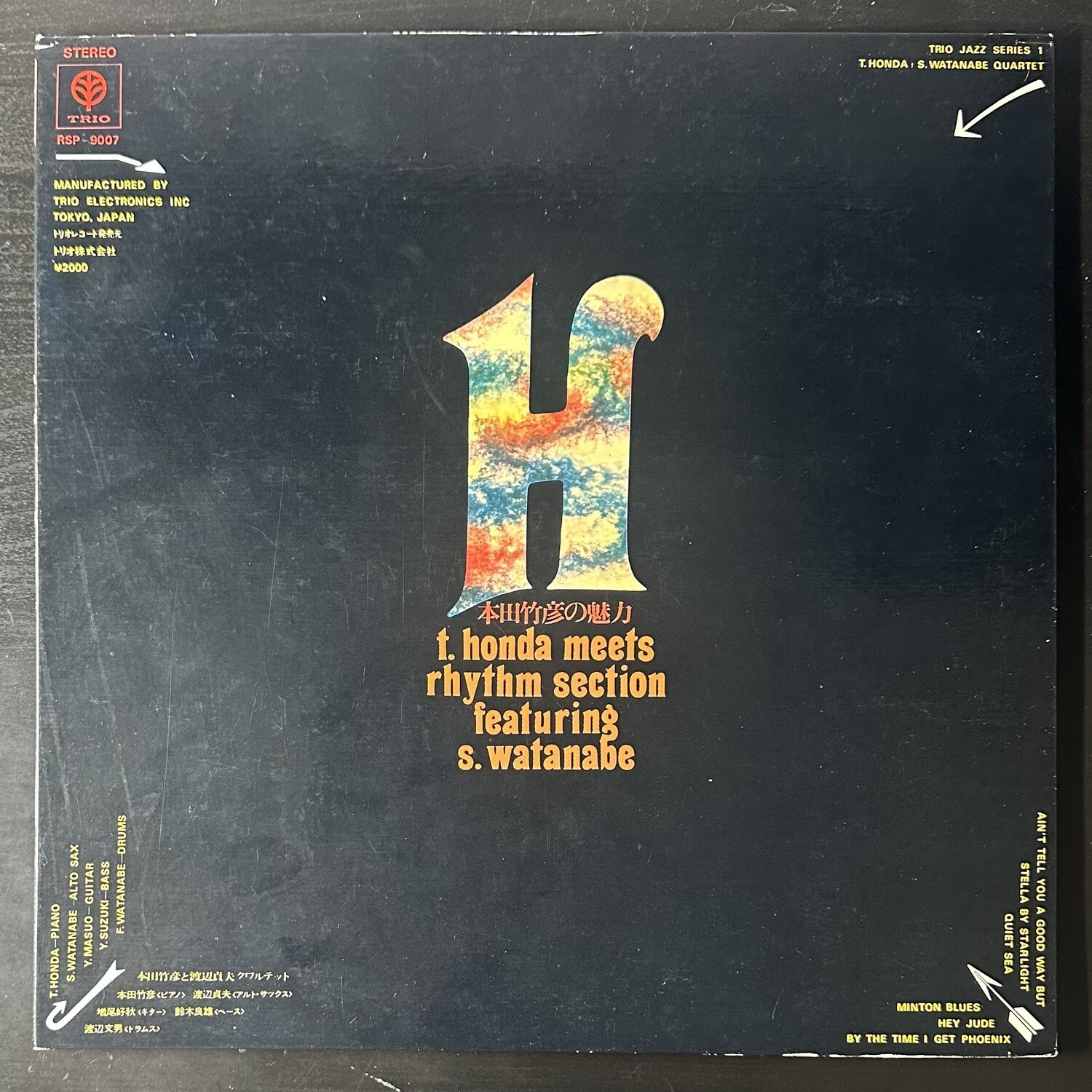 T. Honda - S. Watanabe Quartet ‎– T. Honda Meets Rhythm Section Featuring S. Watanabe (Япония 1970г.)
