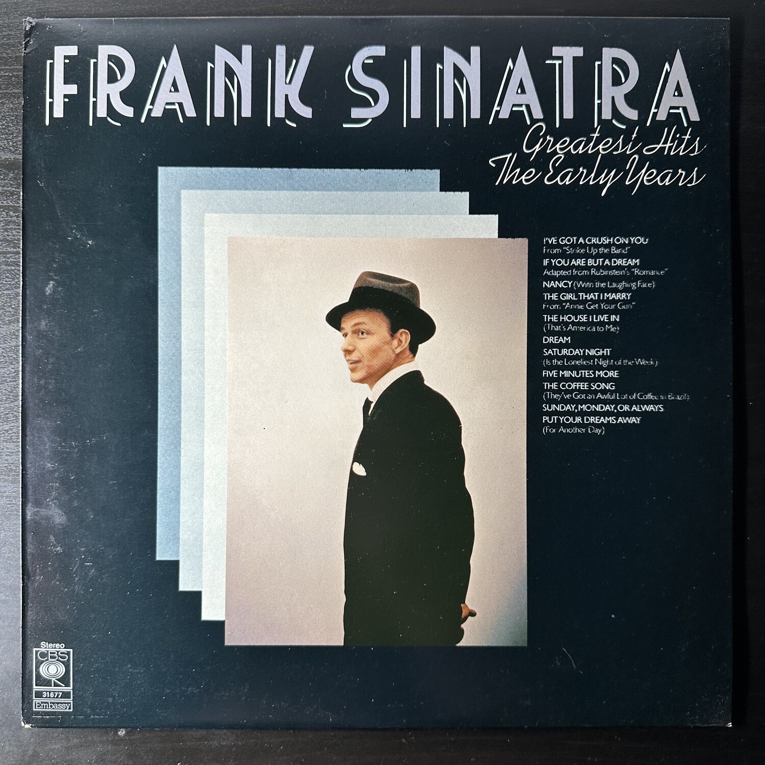Frank Sinatra ‎– Greatest Hits - The Early Years (Англия 1978г.)