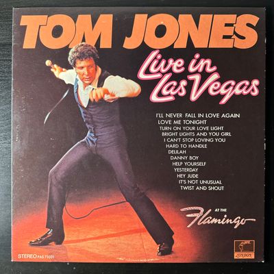 Tom Jones ‎– Live In Las Vegas (США 1969г.)