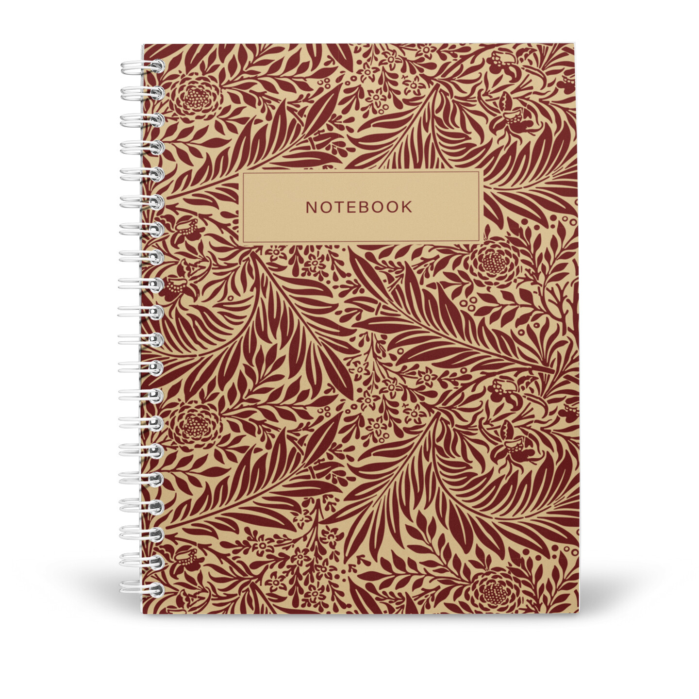 Notebook Inspired By William Morris - Larkspur - Red