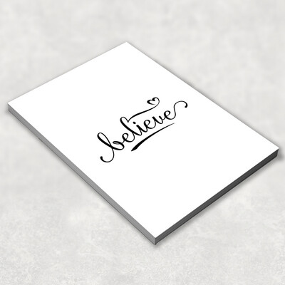 A6 Blank Notepad - Motivational Mini Jotter - 
