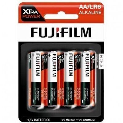 Paquete de 4 pilas Fujifilm alcalinas R6, AA