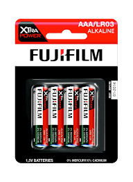 Paquete de 4 pilas Fujifilm tipo AAA