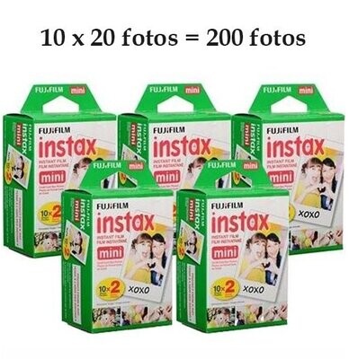 5 Pack de 20 fotos Instax Mini Fujifilm