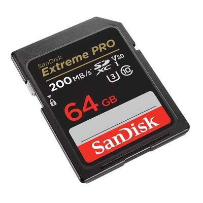 SanDisk SDXC 64GB Extreme Pro 200