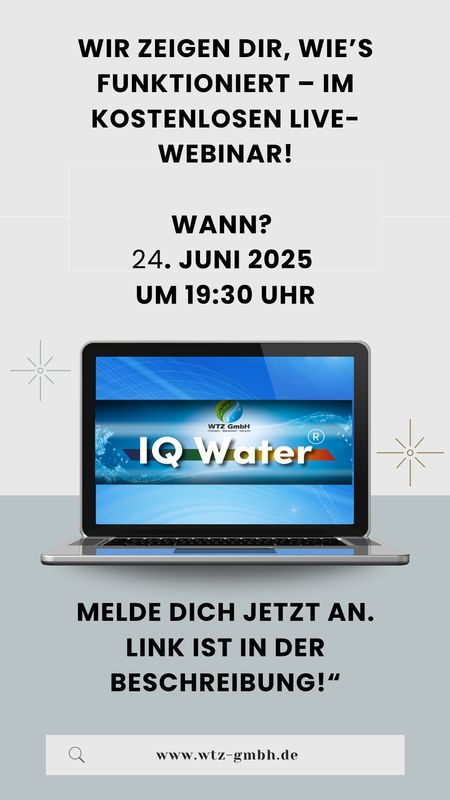 Kostenloses Live-Webinar - IQ-Water
