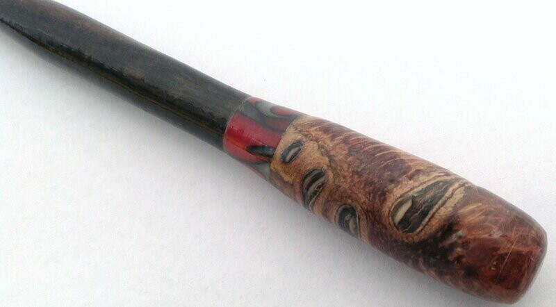 Ebben Houten Haarpen Haarpin turned Hair stick ebonywood hairpin Ebbenhout Banksia HPEBBE 01.005