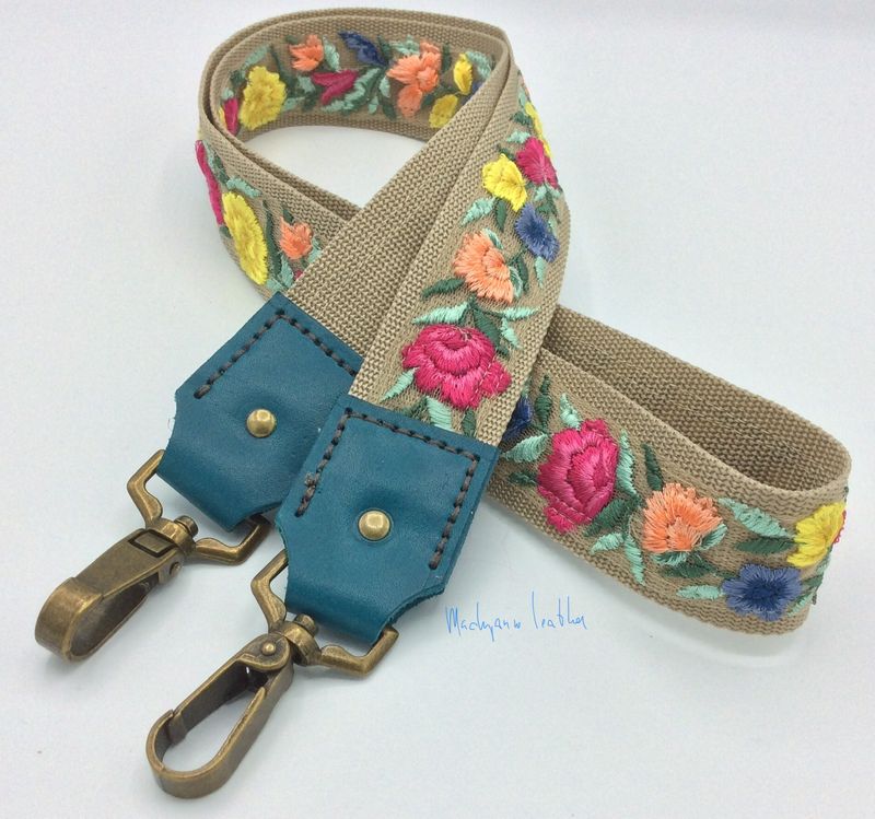 105A Tashengsels Tule Borduur Leer BagStrap Embroidery Leather