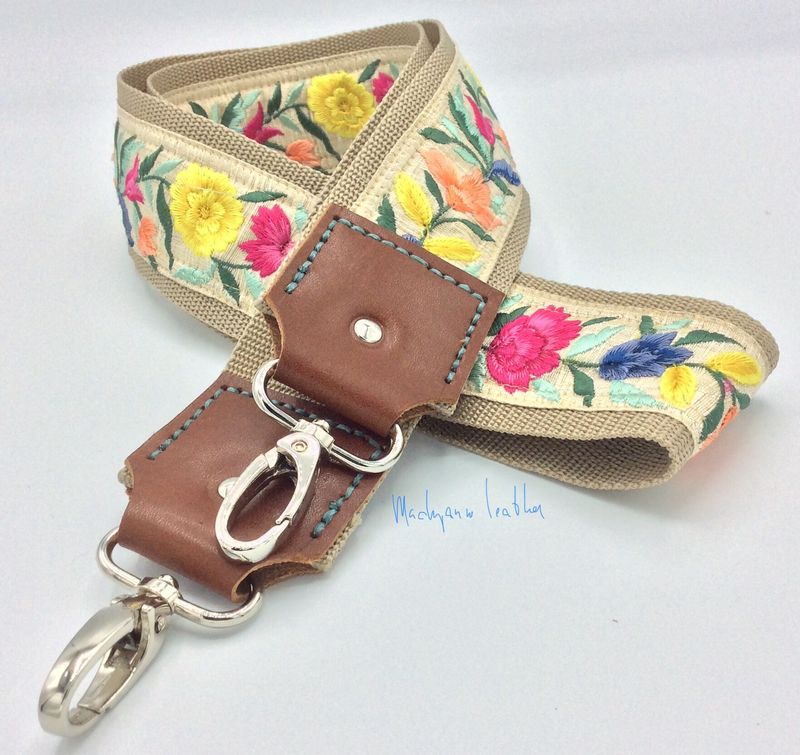 103A Tashengsel Tule Borduur Leer BagStrap Embroidery Leather