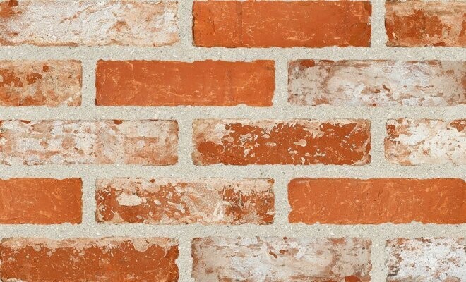 HKA 217 Antik rot-orange gräulich bunt gerumpelt RV 180/85/50 mm HKA 217 Antik rot-orange gräulich bunt gerumpelt RV 180/85/50 mm