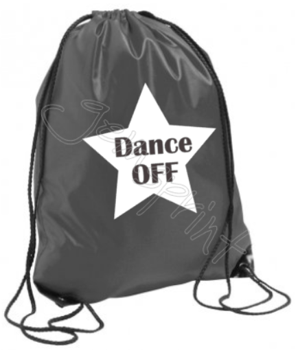 Dance OFF Drawstring Bag